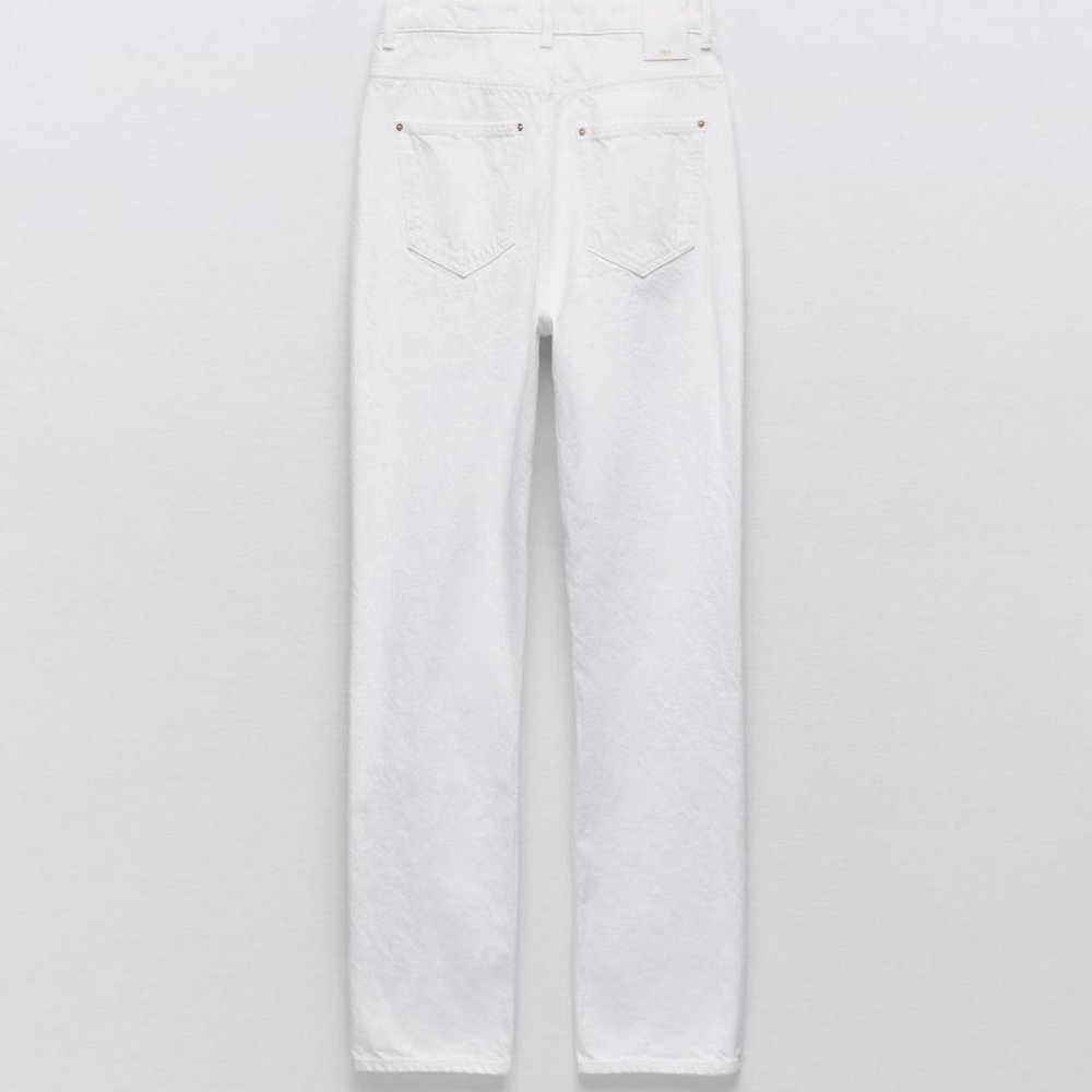 NWOT Zara 5862/091 White Denim Jeans Size 0 - Picture 9 of 9